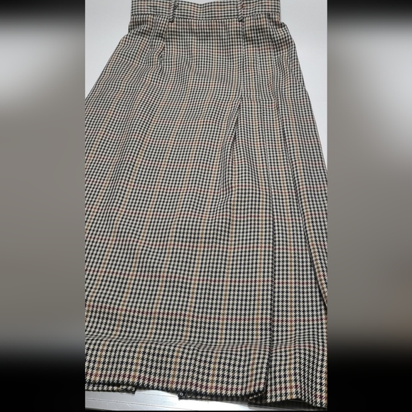 Vintage F Stop Houndstooth A-Line Maxi Skirt Size 12 - Picture 7 of 9